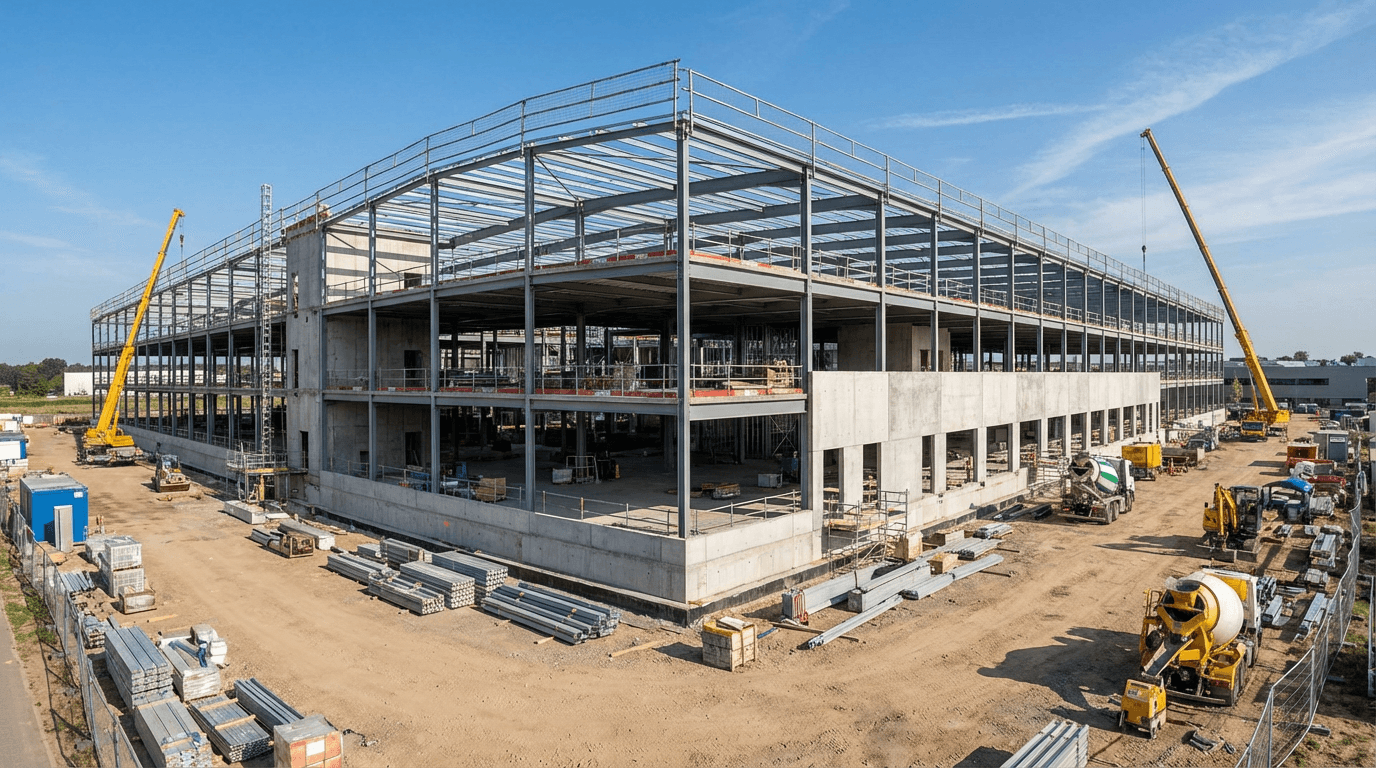 New building construction